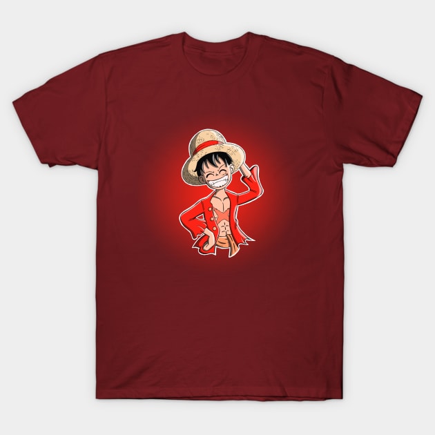 Monkey D. luffy T-Shirt by Fishonastick